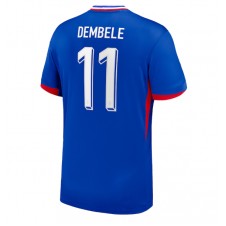 Frankrike Ousmane Dembele #11 Hjemmedrakt EM 2024 Kortermet